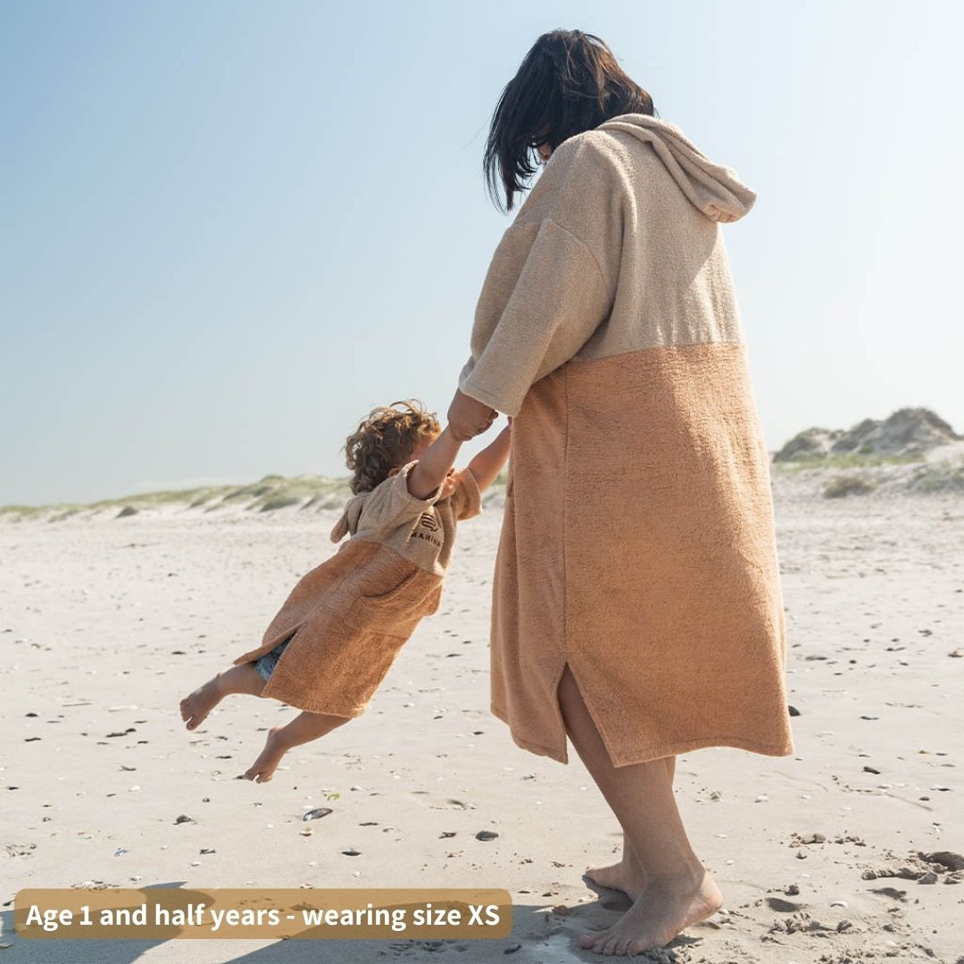 Kids Sunburnt Orange Towel Poncho
