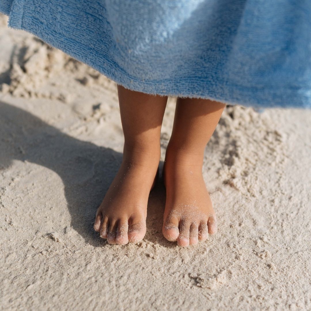 Kids Salt Blue Towel Poncho