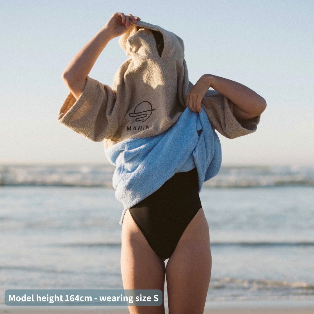 Salt Blue Towel Poncho