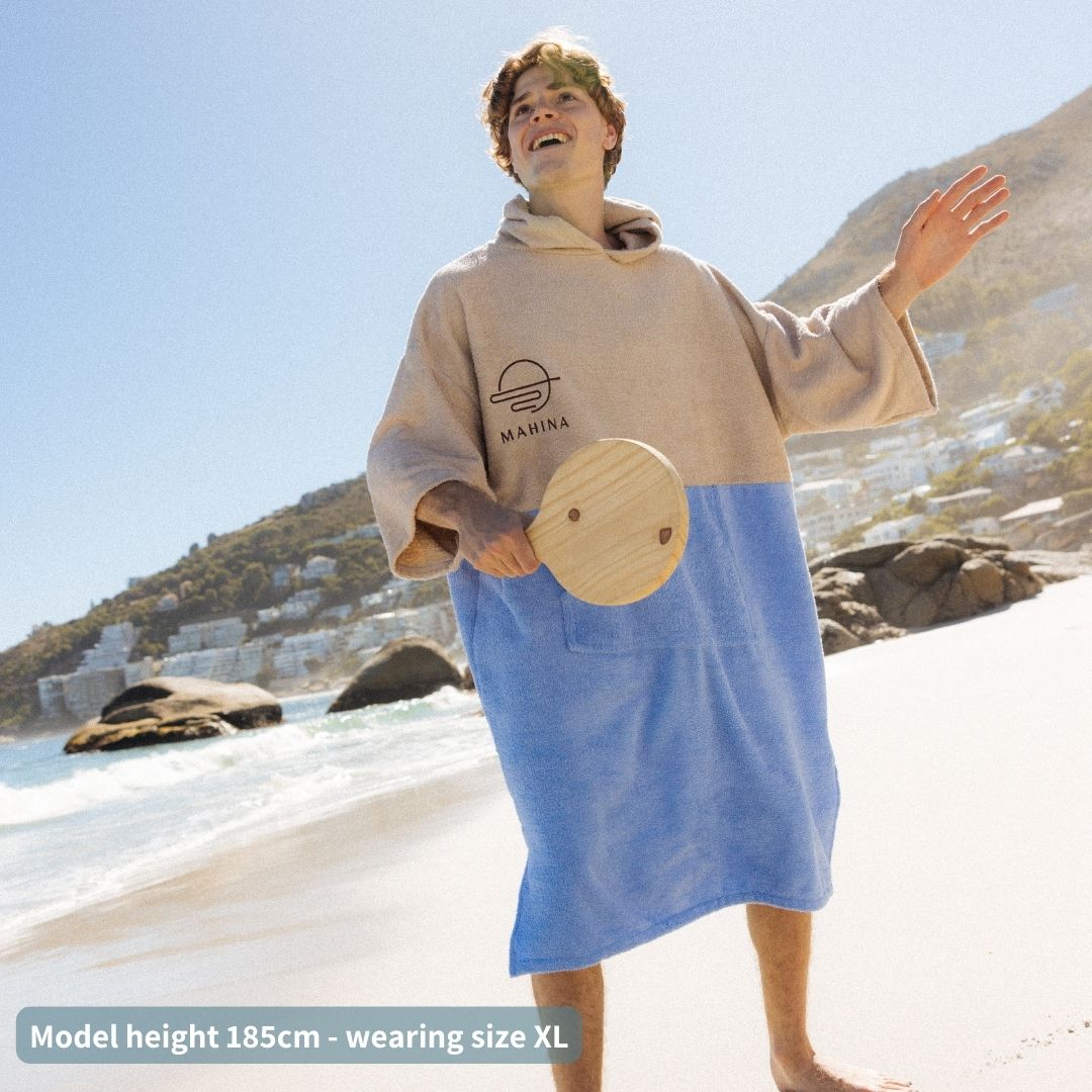 Salt Blue Towel Poncho