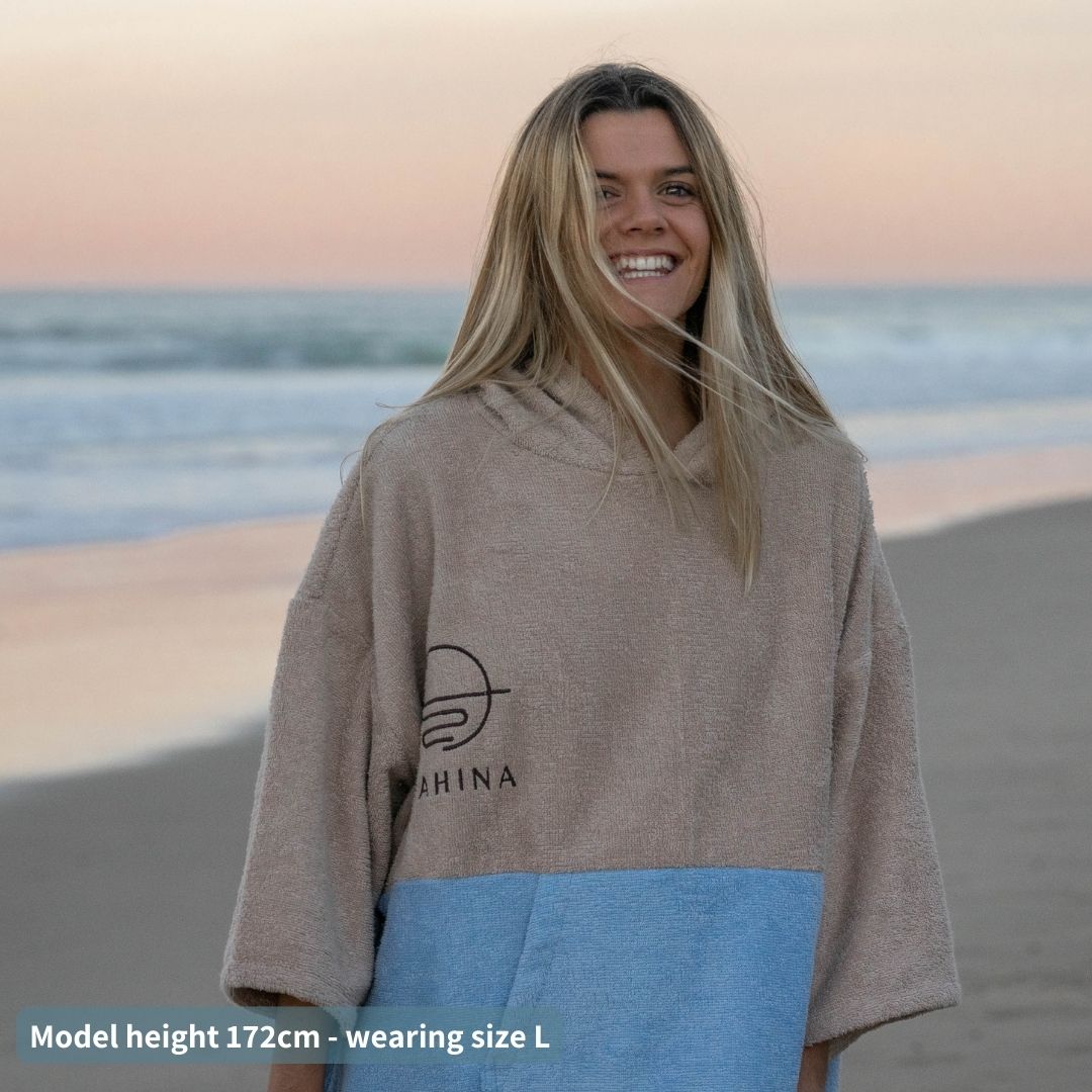 Salt Blue Towel Poncho