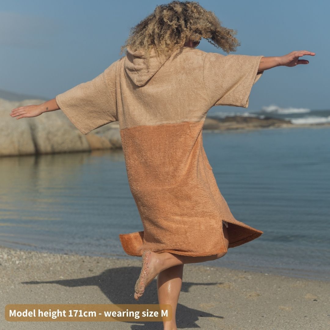 Sunburnt Orange Towel Poncho