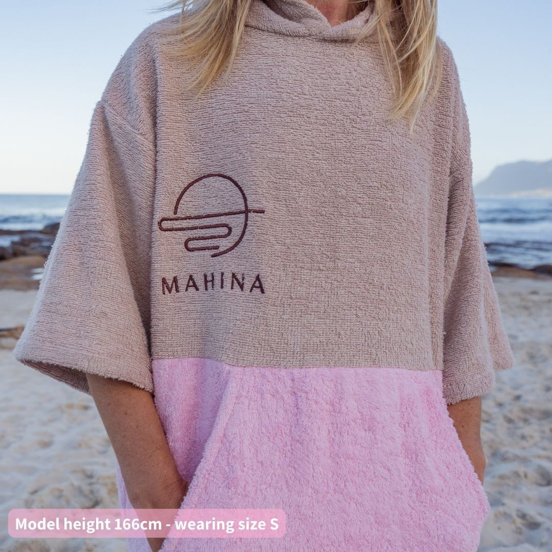 Sorbet Pink Towel Poncho