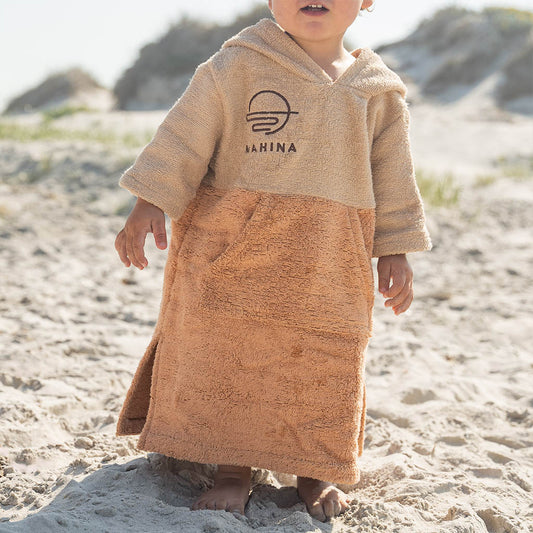 Kids Sunburnt Orange Towel Poncho