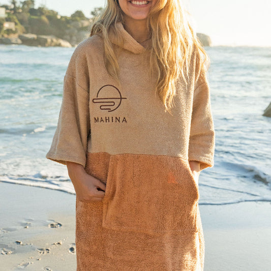 Sunburnt Orange Towel Poncho