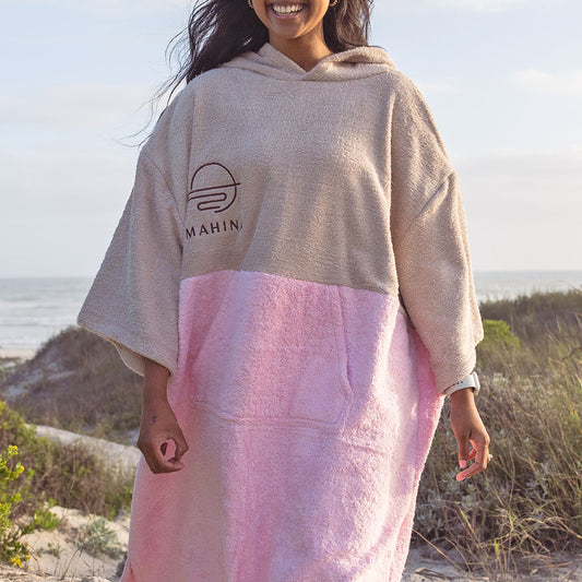 Sorbet Pink Towel Poncho