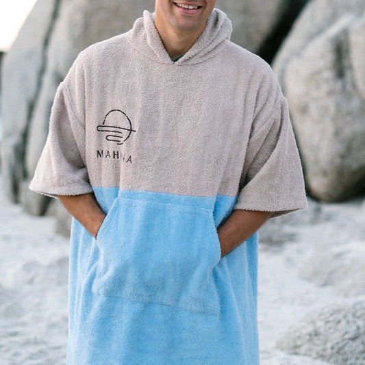 Salt Blue Towel Poncho