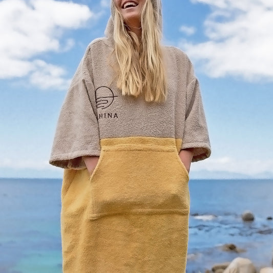 Sunshine Yellow Towel Poncho