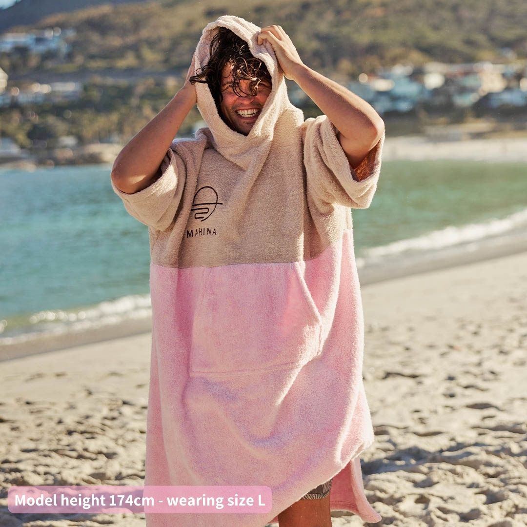 Mahina Towel Ponchos - Premium 100% Cotton Adult & Kids Changing