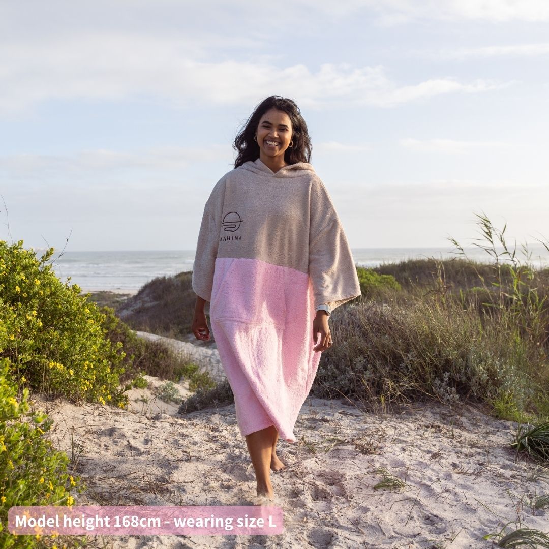 Sorbet Pink Towelie - 100% Cotton Changing Towel | Mahina Towel