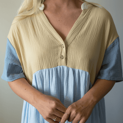 Seabreeze Muslin Short Multi Colour Dress