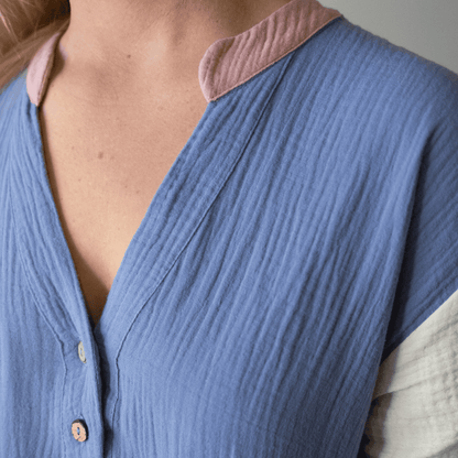 Sunset Muslin Short Multi Colour Dress